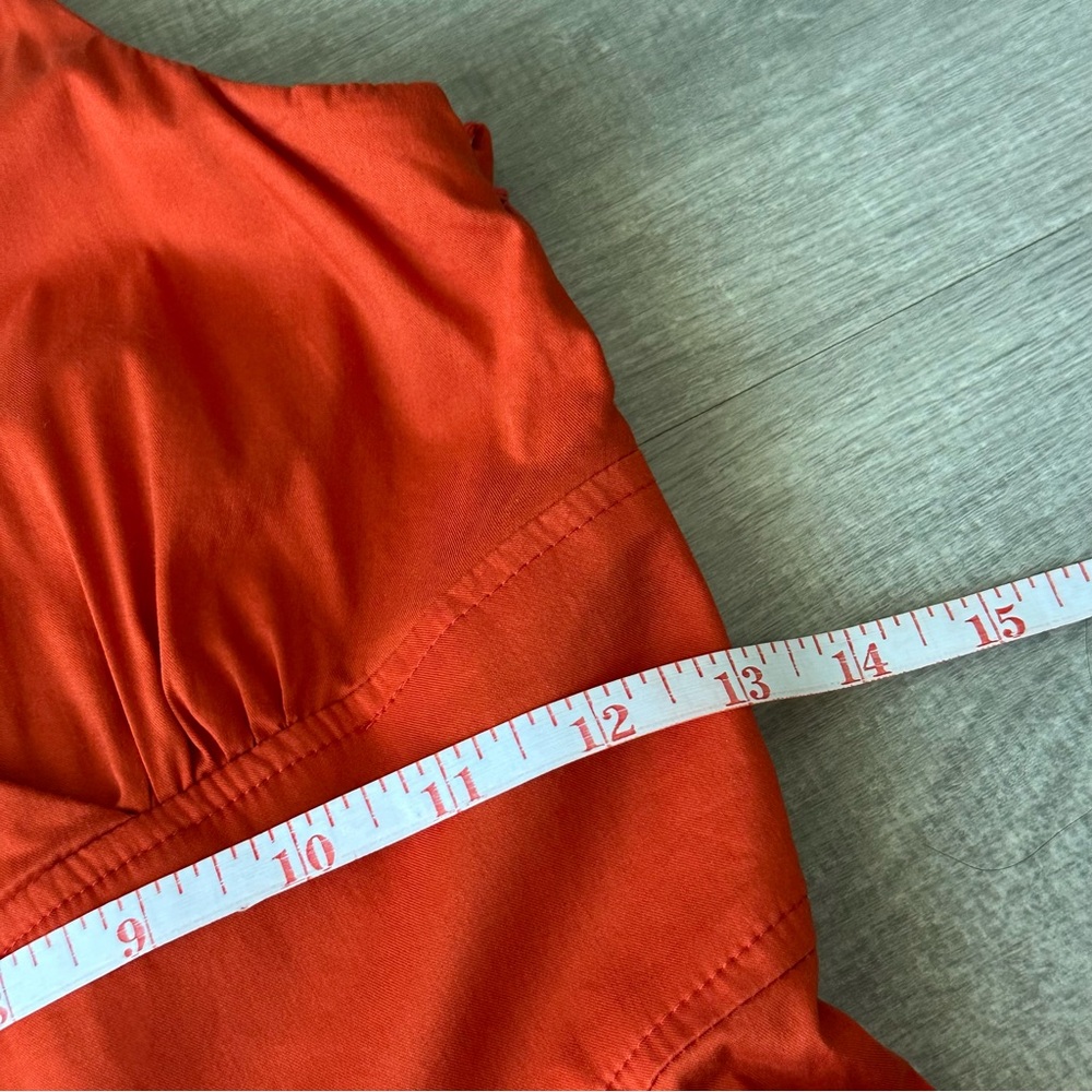 Vintage Le Château Rust Orange Fit & Flare Midi Dress XS Made in Canada - Picture 5 of 10